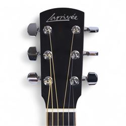 Jean Larrivee Tommy Emmanuel signature model C-03R TE acoustic guitar,  serial no. 136610, Florentine cutaway in satin finish, with sitka spruce top, east Indian rosewood back/sides, ebony head face, fretboard and bridge and bone nut and saddle, the  timbers hand selected and interior label signed by Tommy Emmanuel, contained within original Larivee hard case with black plush interior