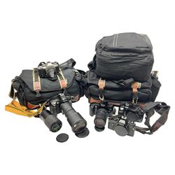 Four camera bodies, to include, Ricoh KR