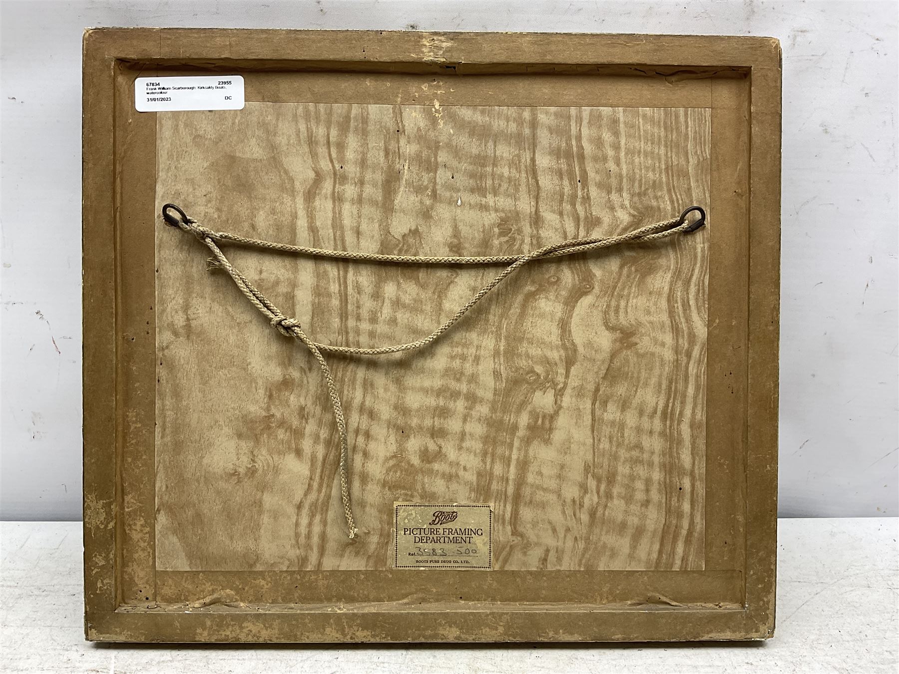 Frank (Frederick) William Scarborough (British 1860-1939): Kirkcaldy Boats - Scottish Coast, watercolour signed 27cm x 31cm