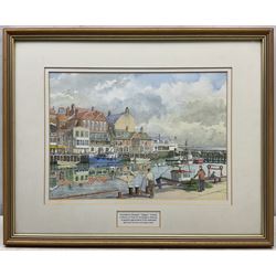 Les Pearson (British 1923-2010): Bridlington Harbour, watercolour signed and dated '99, 24cm x 34cm