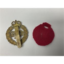 Nine Lancers metal cap badges including 9th, 12th Royals, 24th, 16th Queens and 17th; together with eight various Guards/Dragoons badges (17)