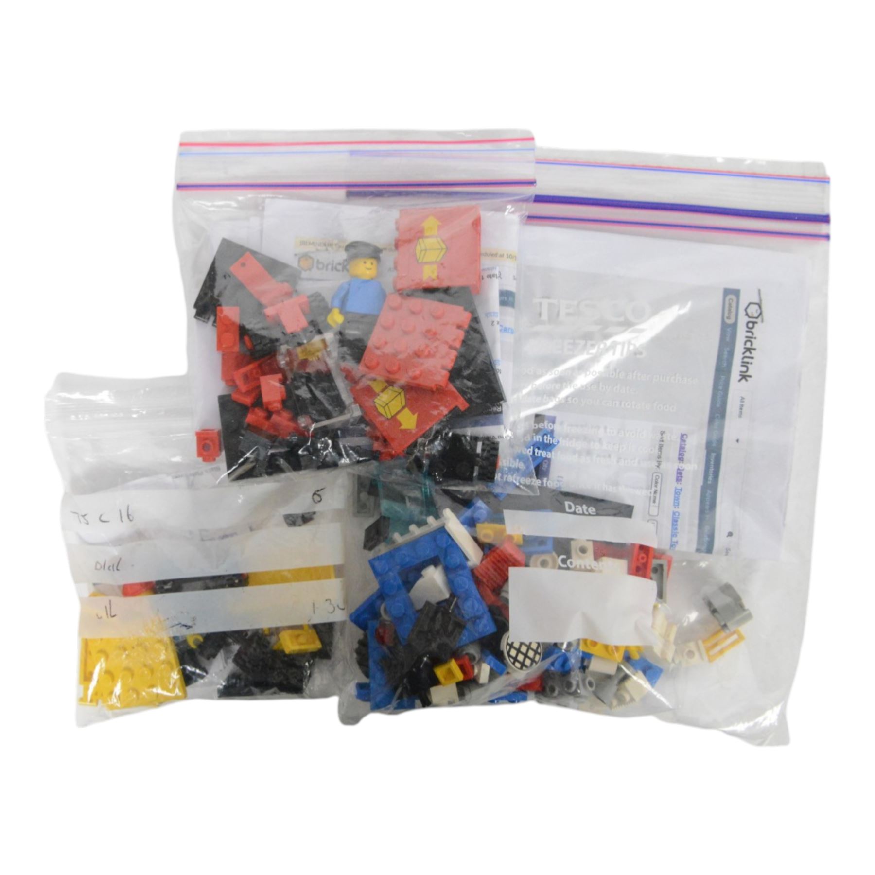 Thirty vintage Lego Classic Town unbuilt sets, including no. no. 6663 Wave Rebel, no. 6536 Aero Hawk, no. 6680 Ambulance, no. 6610 Gas Pumps, no. 6526 Red Line Racer, no. 6501-1 Sports Convertible, no. 6669 Diesel Daredevil, etc