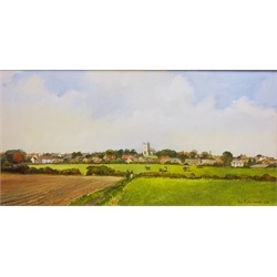  Flamborough and 'Butlers Lane Flamborough', three oils signed by Don Micklethwaite (British 1936-) max 37cm x 75cm one unframed (3)  