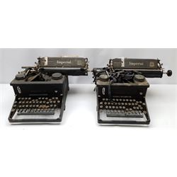 Two vintage Imperial typewriters 