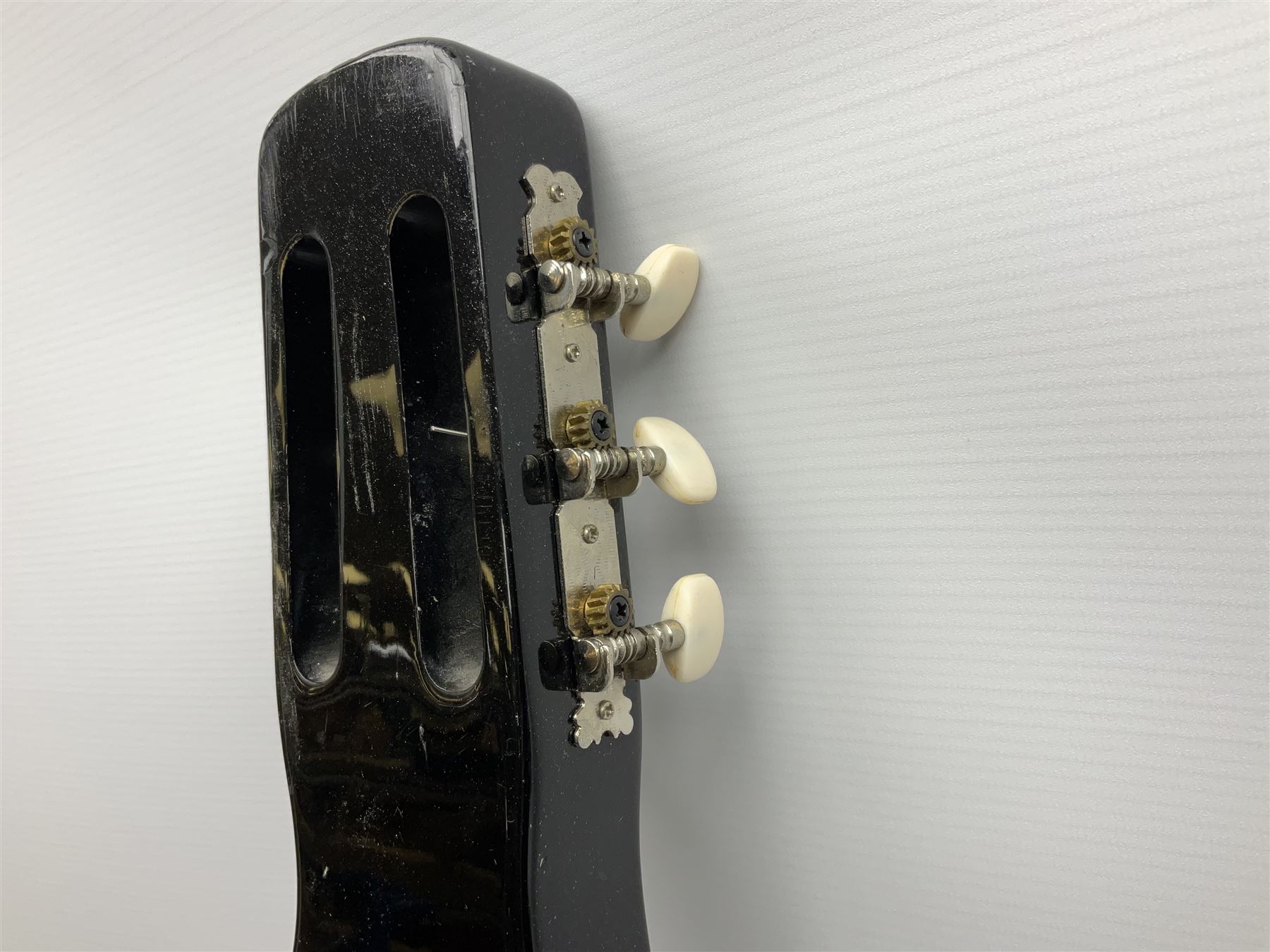 Artisan lap steel plank guitar in metallic black L74cm