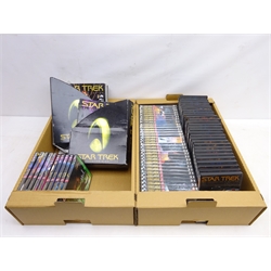  Star Trek 'The Next Generation' 178 Episodes from the collector's edition and the First 10 Films, with collectors magazines, in two boxes  