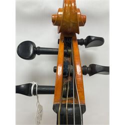 1/4 size Stentor student cello in a soft case, total length 97cm, back length 58cm