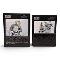 Two Gentle Giant limited edition Star Wars Collectible Mini Busts, Luke Skywalker (Hoth) no. 1289/2400 and Han Solo (Hoth) 1016/2200, both boxed with certificates of authenticity