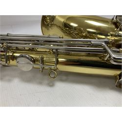 Lafleur by Boosey & Hawkes student tenor saxophone in fitted case with accessories, built in Czechoslovakia
 