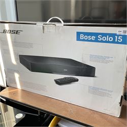 Bose solo 15 TV’s sound system  - THIS LOT IS TO BE COLLECTED BY APPOINTMENT FROM DUGGLEBY STORAGE, GREAT HILL, EASTFIELD, SCARBOROUGH, YO11 3TX