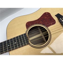 Tanglewood Dreadnought spruce and java wood acoustic guitar the three-piece back with mango spalted wood insert; in Faith hard carrying case; serial no.201147017 L103cm