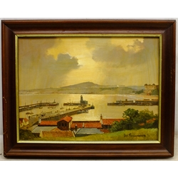  Don Micklethwaite (British 1936-): Scarborough South Bay, oil on canvas board signed 29cm x 40cm  