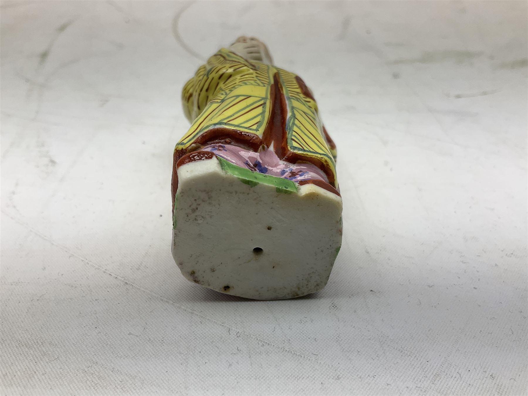 20th century Chinese Famille Rose figure of Shou Lao, H10cm