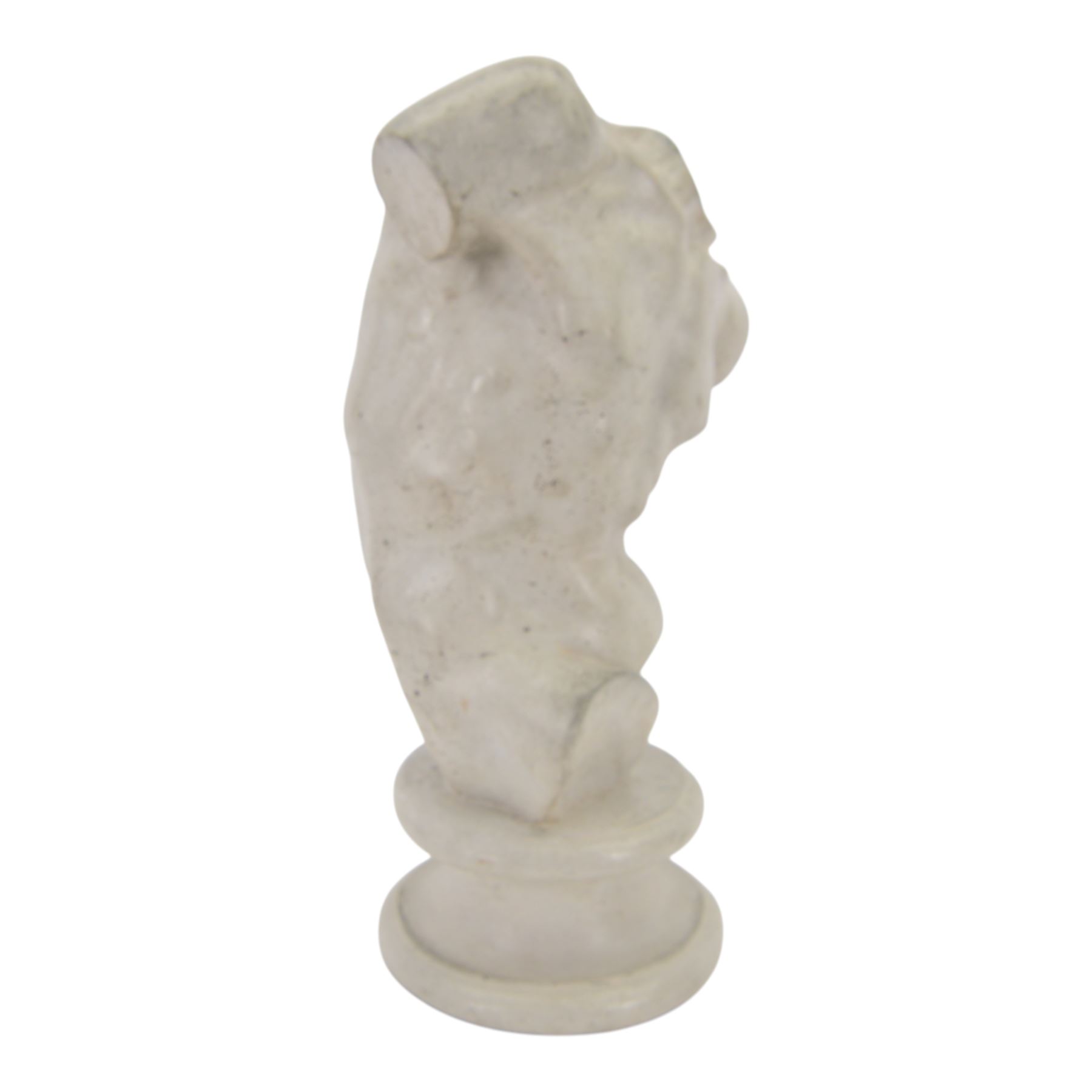 Grand Tour style composite model of a male torso, upon a socle base, with indistinct signature verso, H40,5cm