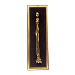 Giovanni Schoeman (South African 1940-1980): 'Winter' - Full Length Female Nude, bronzed sculpture mounted onto board signed with symbol to base, titled verso, H75cm. 