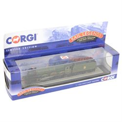 Six Corgi Rail Legends 1:120 scale diecast locomotives, including a limited edition Flying Scotsman example, all boxed 