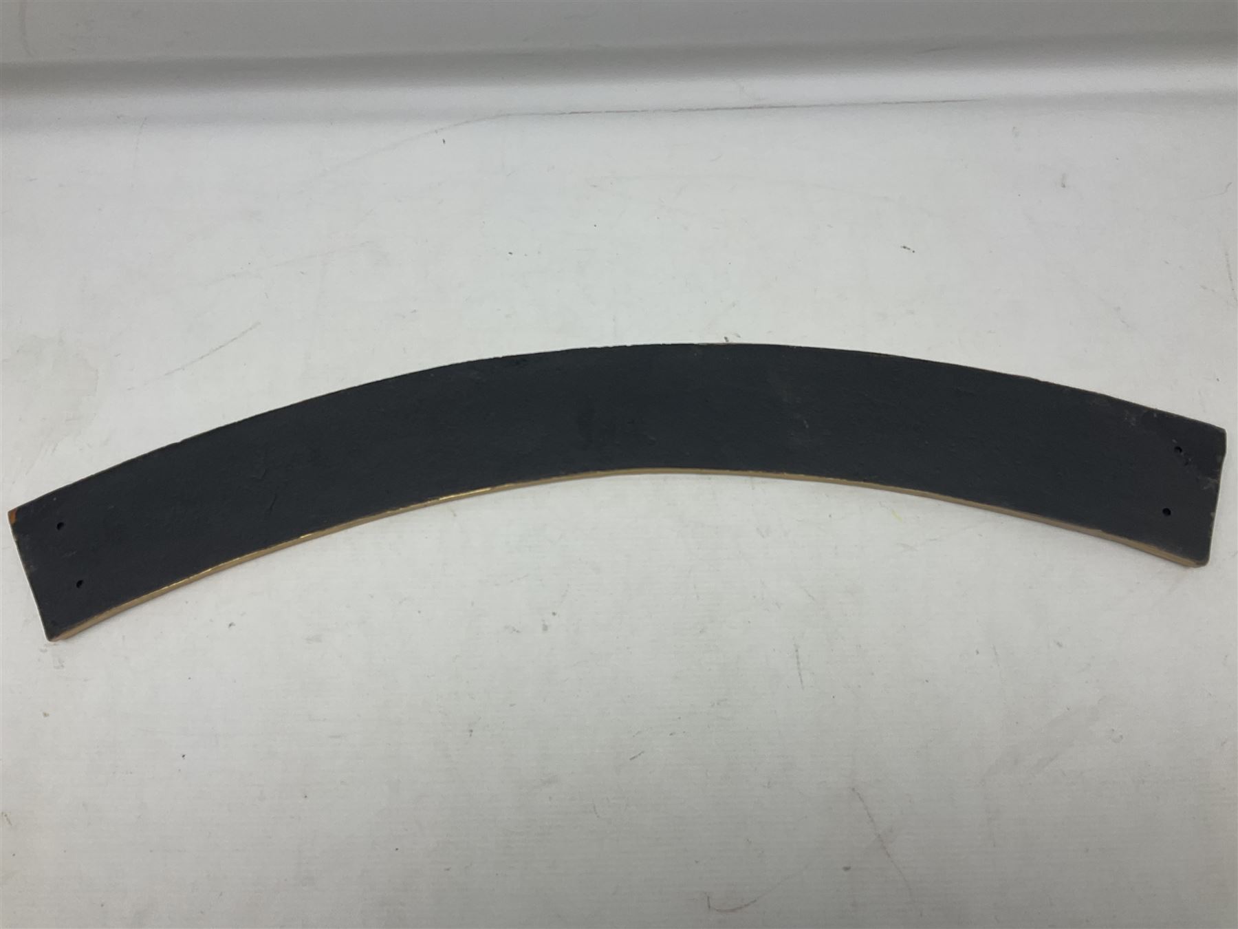 Cast iron Flying Scotsman arched railway type sign, L70cm