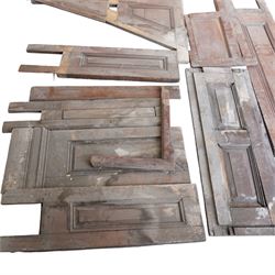 Architectural Salvage - Quantity of 19th century oak church panelling , pierced and carved posts, scalloped frieze, lancet panel etc
Note: Removed in the 19th century from the church in the grounds of a private Yorkshire estate 
Provenance: property of a Nobleman