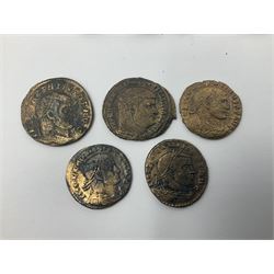 Roman Imperial Coinage, Constantine the Great, Maxentius, and further bronze folles circa 294-317AD, various mints (50)
