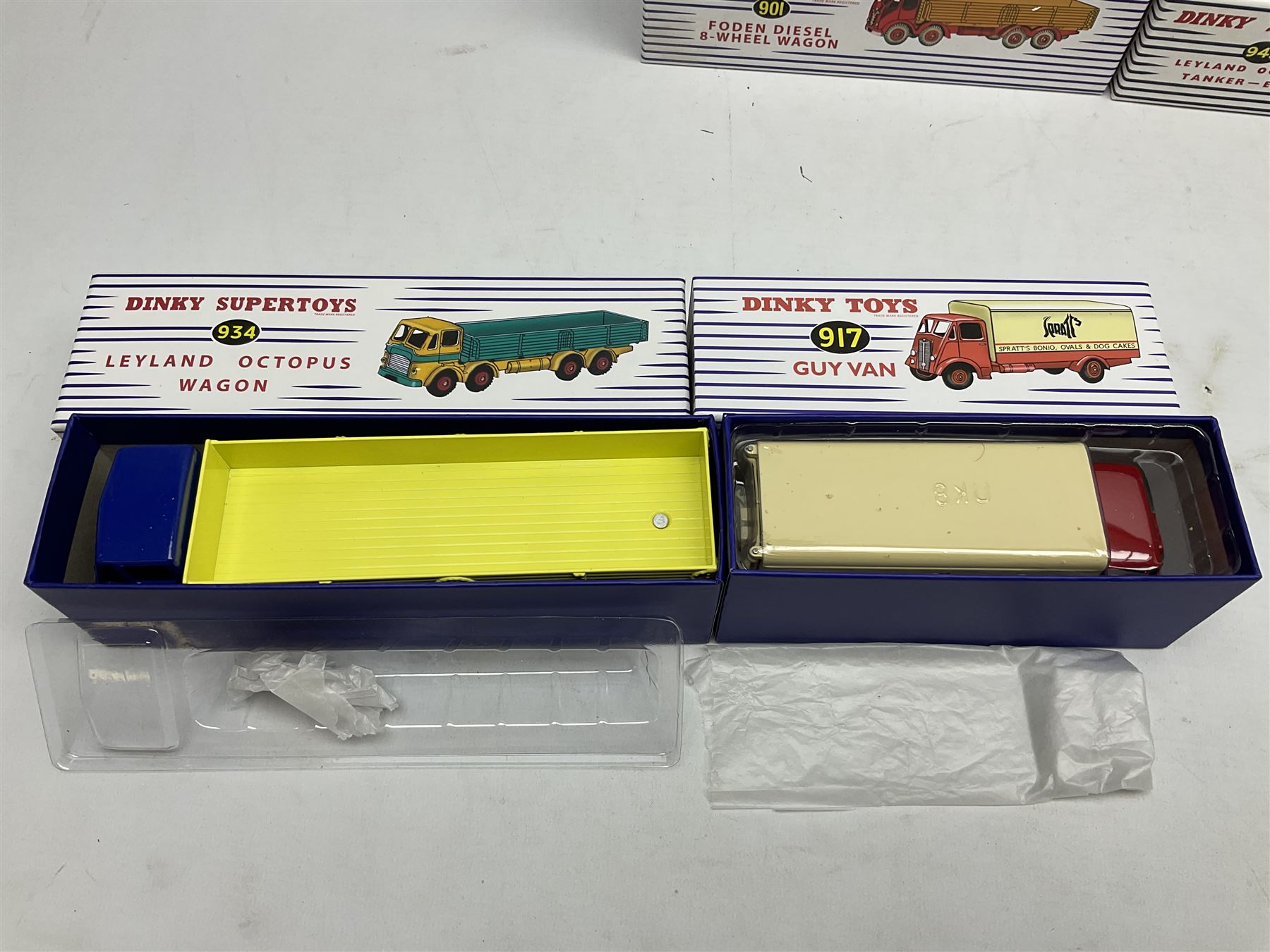 Nine Atlas Dinky die-cast models including, Guy Van 