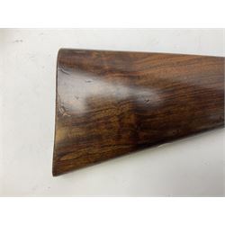 Smith Midgley Bradford 12-bore side-by-side double barrel side-lock ejector shotgun with 71cm barrels, engraved action with patented top lever, ivy leaf fences and top safety, walnut stock with chequered grip and fore-end, serial no.62409 to barrels and 1481 to action, L115cm overall SHOTGUN CERTIFICATE REQUIRED