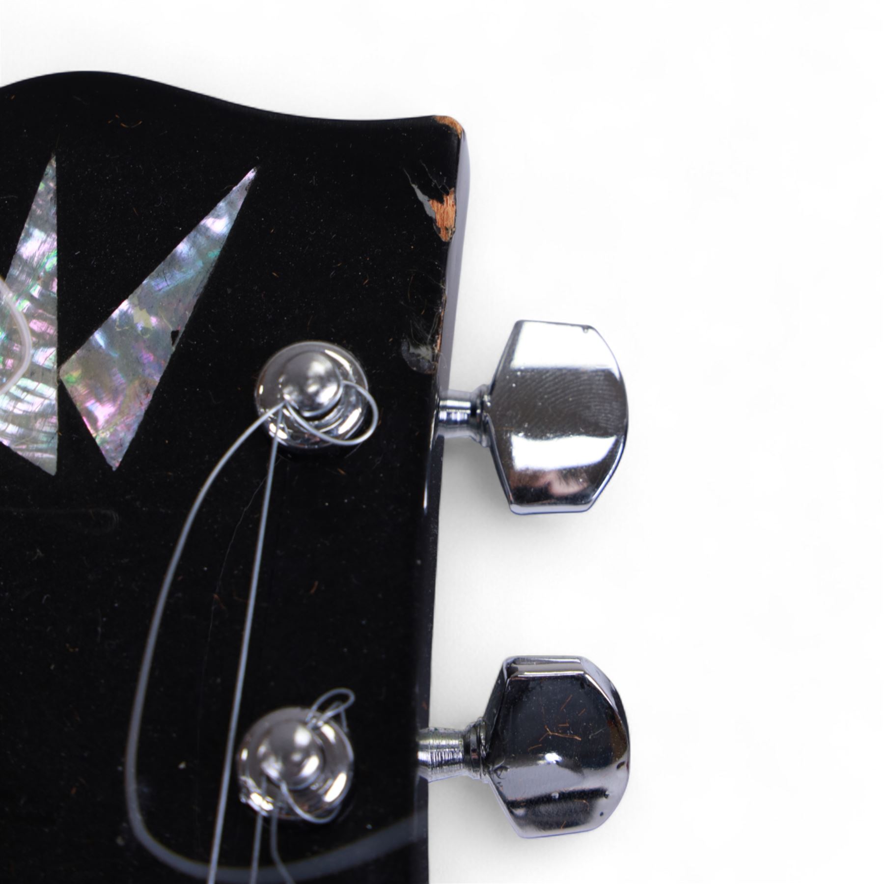 Kay K30 Les Paul style electric guitar, black body and scratch plate, serial no. 70831135, in black hardcase, guitar L100cm