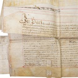 18th century Indenture between Thomas Hyde and Tobias Hodgson of London, framed 37cm x 48cm, 18th century Admission of Rt. Hon. Lady Ann Conolly, the Manor of Isleworth, July 1791, Queen Anne indenture and various others