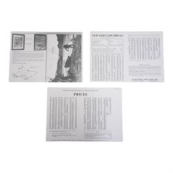 'Stages in the Dressing of a Jock Scott', a framed study showing the tying of a Jock Scott, circa 1980-81, the reverse hand-painted with the materials of the fly with handwritten instructions, the display was retailed by Dermot Wilson, Nether Wallop Mill and features as 'A new find' in their 1981 Farewell edition of A Choice of Tackle, Wilson retired in September 1981. The studies were created by a craftsman and his wife, the couple are not named and it's unknown how many others were produced, 37cm x 29cm overall