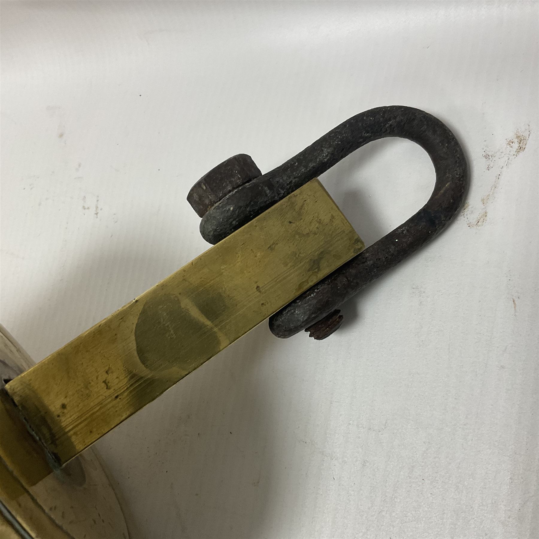 Early 20th century brass ship's bell, inscribed 'Saint George 1900 Liverpool', H40cm