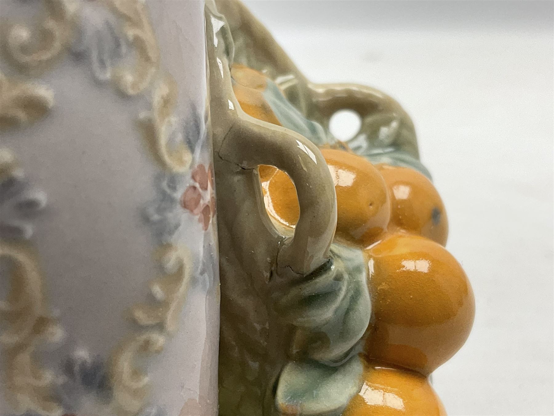 Lladro figure, Miss Valencia, modelled in traditional Valencian dress with basket of oranges, sculpted by Juan Huerta, with original box, no 1422, year issued 1982, year retired 1997, H18cm