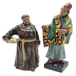 Two Royal Doulton figures, comprising The Jovial Monk, HN2144 and Carpet Seller HN1464, both with printed marks beneath