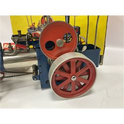 Mamod TE1A Wilesco Dampftraktor live steam tractor, with original box 