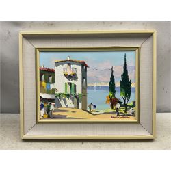 Cecil Rochfort D'oyly John (British 1906-1993): 'Along the Spanish Coast', oil on canvas signed, titled on gallery label verso 25cm x 35cm 
Provenance: exh. Frost & Reed, Worthing, label verso
