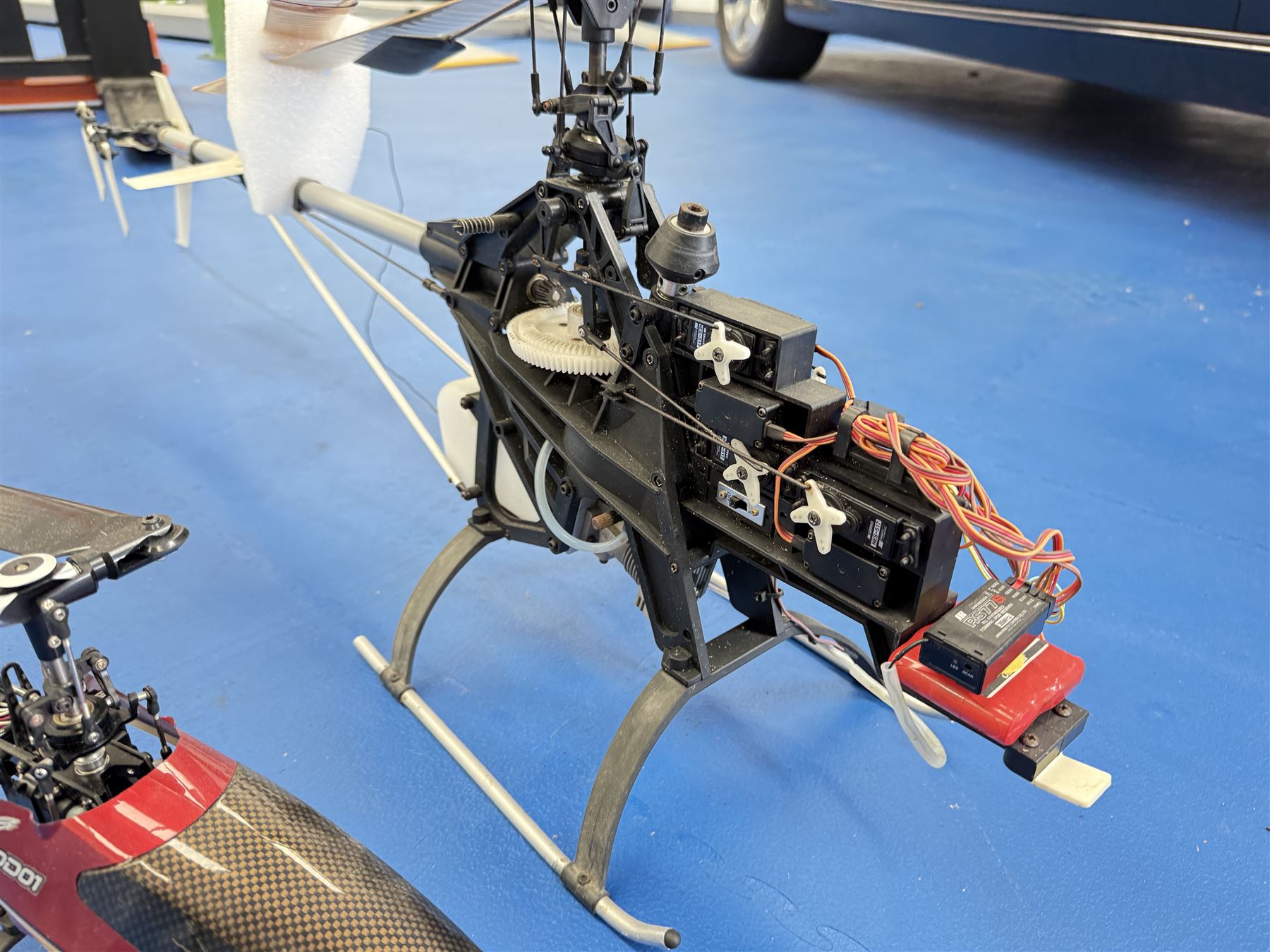 Four RC radio controlled helicopter models