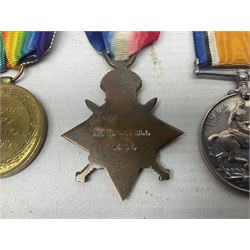 WW1 group of three medals comprising British War Medal, 1914-15 Star and Victory Medal awarded to Major W.K. Pauli R.A.M.C.; with ribbons; some biographical details