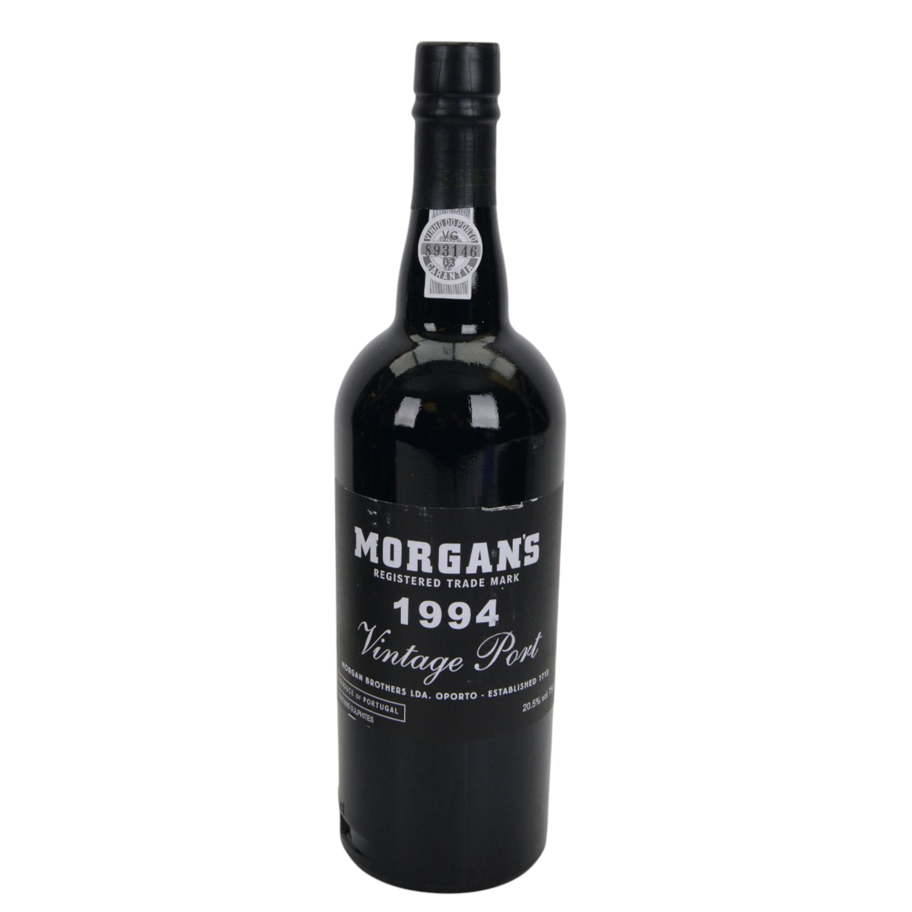 Morgan's 1994 vintage port, 20.5% vol 75cl, twelve bottles 