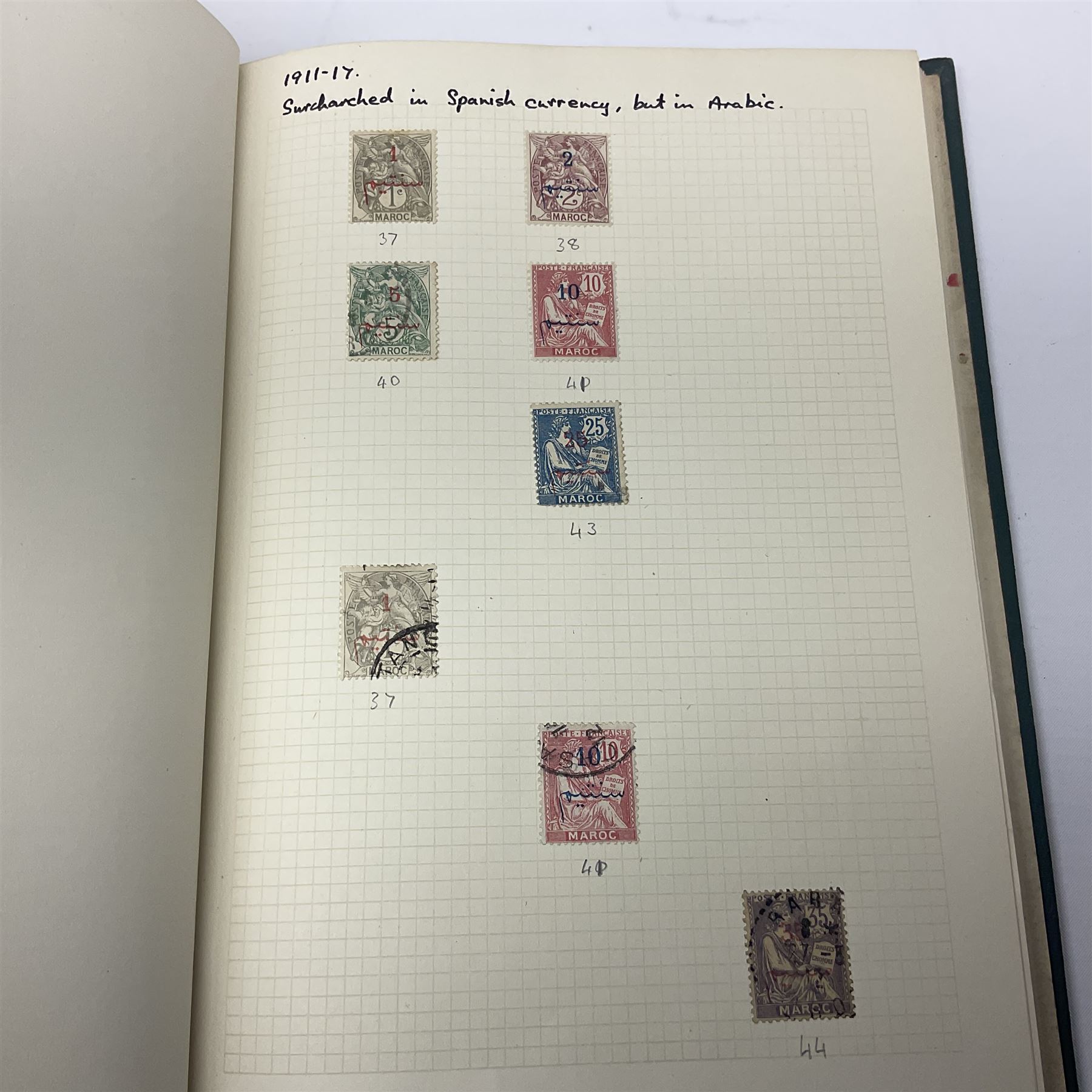 Stamps including British occupation of Italian Colonies overprints, French Morocco stamps with Tanger overprints, surcharges etc, housed in two albums
