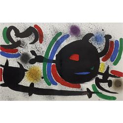 Joan Miro (Spanish 1893-1983): Abstract, lithograph, probably pub. Mourlot 1972, 31cm x 48cm