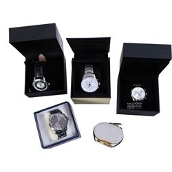 Collection of chronograph quartz wristwatches including three Michael Kors, two Links of London and two Thomas Sabo and Lorus, digital Michael Kors and Gard Pro Health Smartwatch 2 and four other quartz watches including Guinness, Links of London, Kamazzo Paris and a Hilfiger, mostly boxed