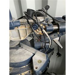 Macallister chop saw with stand, and electric weedkiller - THIS LOT IS TO BE COLLECTED BY APPOINTMENT FROM DUGGLEBY STORAGE, GREAT HILL, EASTFIELD, SCARBOROUGH, YO11 3TX