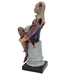 Two Royal Doulton figures, The Jester HN2016 and Autumtime HN3231, both boxed 