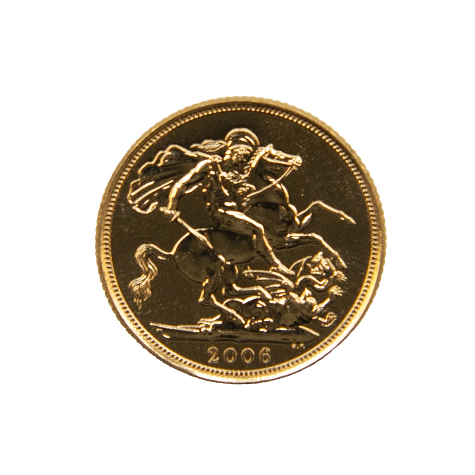 Queen Elizabeth II 2006 gold full sovereign coin