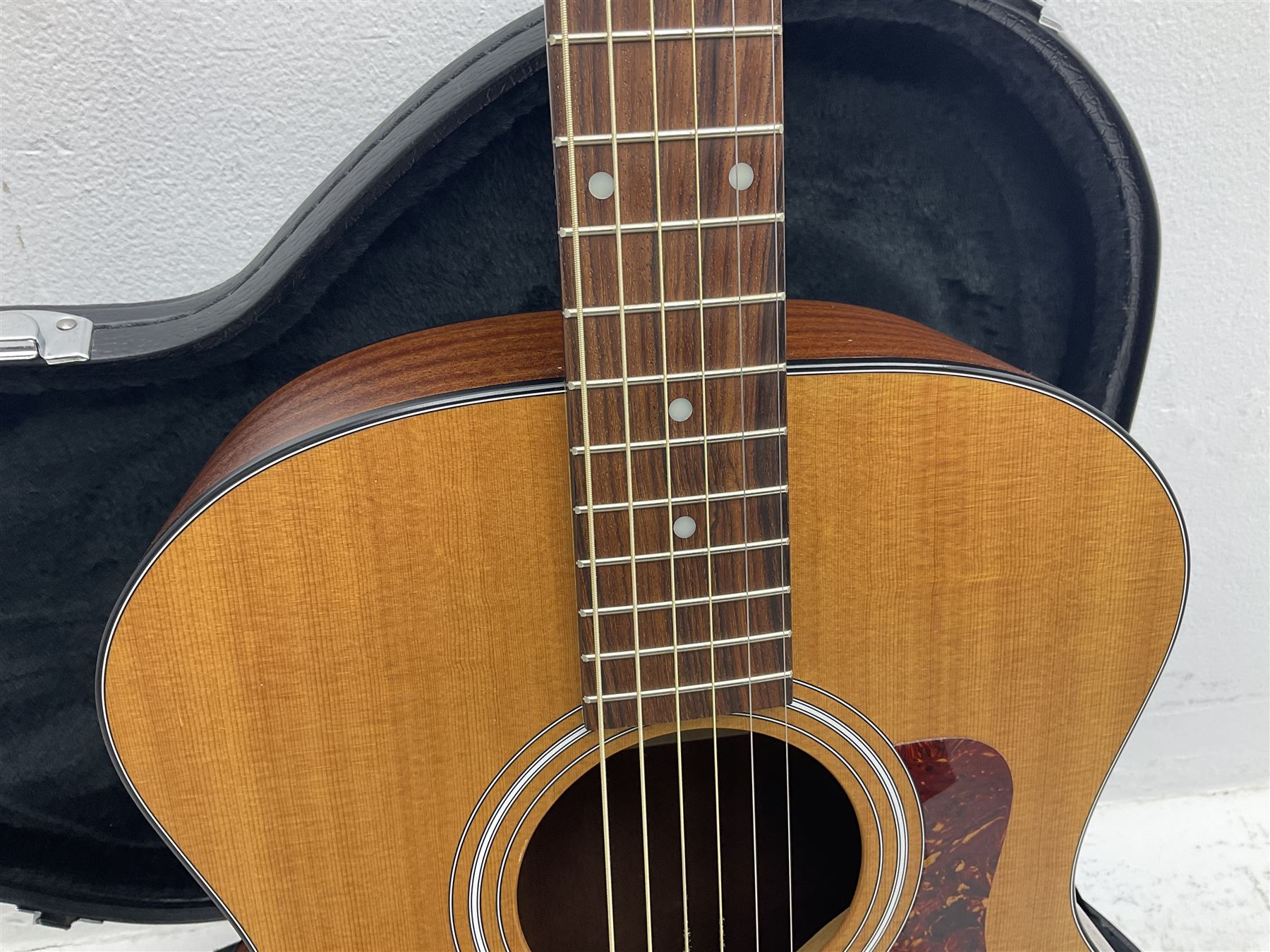2008 Taylor Model 114 acoustic guitar with mahogany back and ribs and spruce top, serial no.20080825837, L104.5cm; in Taylor hard carrying case with paperwork