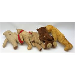 Gabrielle Designs Paddington Bear with plastic dog type nose and felt foot pads, undressed, H18