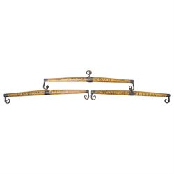 Taglioni coach triple swingletree, the central marked Taglioni Coach, the others Winsor - ...