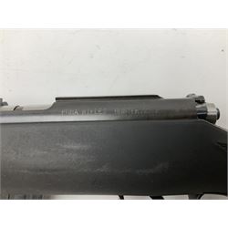 Puma Rifles Hunter bolt-action .22 Long Rifle the 36cm shortened barrel threaded for sound moderator, plastic synthetic stock, serial no.1050840 L83.5cm FIREARMS CERTIFICATE REQUIRED OR RFD
