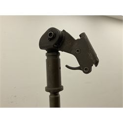 German machine gun stand of adjustable tripod form, marked 'NHW 7/63 12 -135 - 6089'