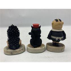 Fourteen Robert Harrop figures from the Beano Dandy collection, comprising Minnie the Minx BD04, Danny BD10, Biffo the Bear BD19, Spotty BD16, Smiffy BD09, Oops! BDS01, Little Plum BD27, Wilfrid BD15, Danny BD10, Winston BD17, 'Erbert BD14, Gnasher BD02, Beryl the Peril BD05 and Desperate Dan BD03, all with boxes