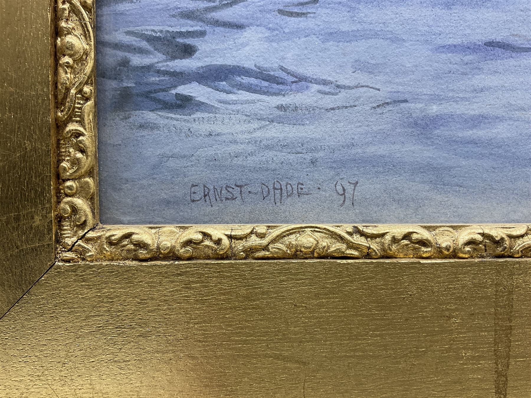 Ernest Dade (Staithes Group 1864-1934): Penzance Herring Fleet off Scarborough, watercolour signed and dated '97, 33cm x 50cm 
Provenance: private collection, purchased David Duggleby Ltd 6th March 2020 Lot 6