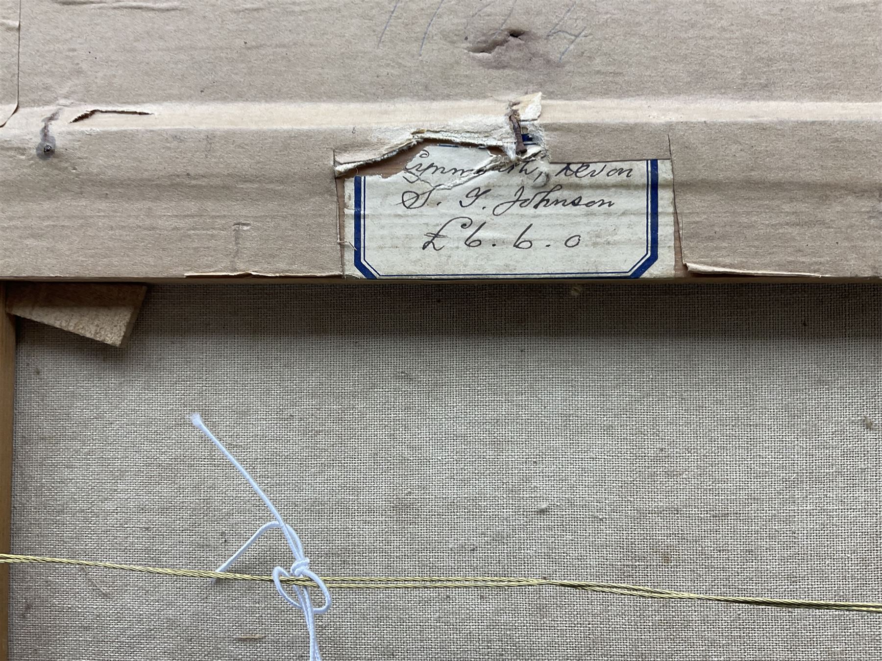 Sidney Yates Johnson (British fl.1890-1926): 'Lynmouth - Devon' Landscapes, pair oils on canvas signed with monogram, titled verso 45cm x 26cm (2)